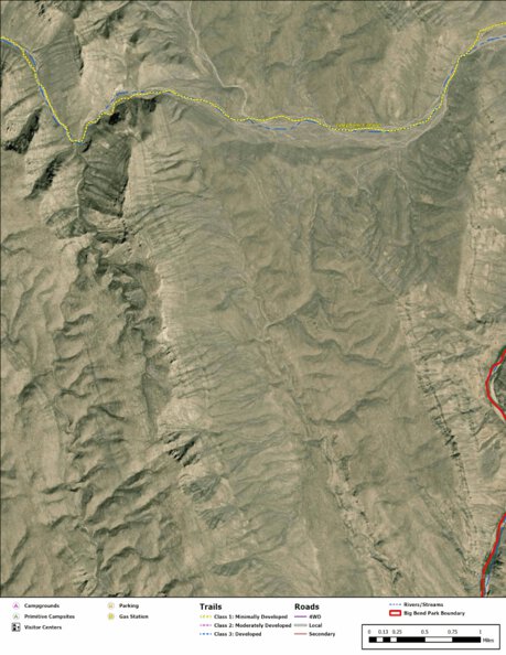 Big Bend National Park Recreation Map Sub Unit 112 Preview 1