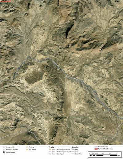 Big Bend National Park Recreation Map Sub Unit 104 Preview 1