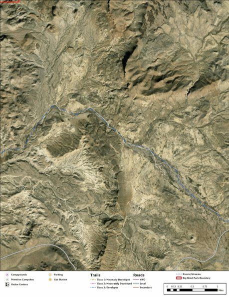 Big Bend National Park Recreation Map Sub Unit 104 Preview 1