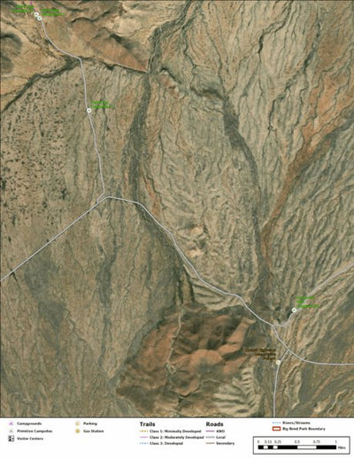Big Bend National Park Recreation Map Sub Unit 111 Preview 1