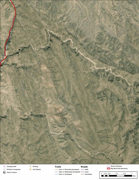 Big Bend National Park Recreation Map Sub Unit 105 Preview 1