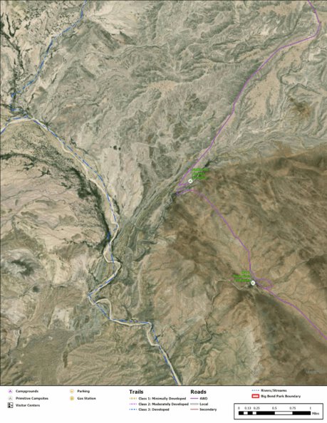 Big Bend National Park Recreation Map Sub Unit 120 Preview 1