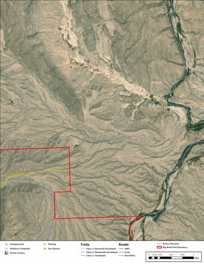 Big Bend National Park Recreation Map Sub Unit 124 Preview 1