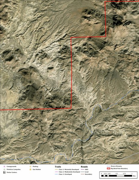 Big Bend National Park Recreation Map Sub Unit 114 Preview 1