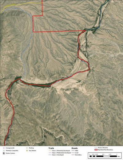 Big Bend National Park Recreation Map Sub Unit 117 Preview 1