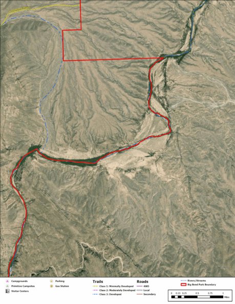 Big Bend National Park Recreation Map Sub Unit 117 Preview 1