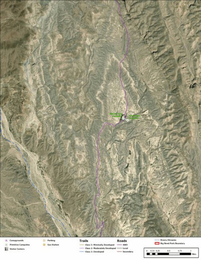Big Bend National Park Recreation Map Sub Unit 102 Preview 1