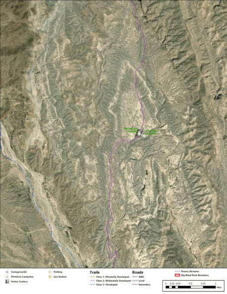 Big Bend National Park Recreation Map Sub Unit 102 Preview 1