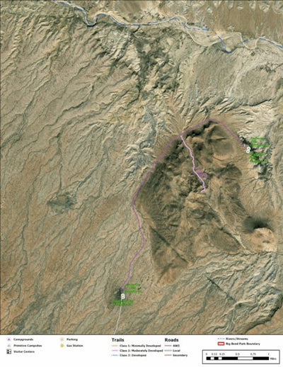 Big Bend National Park Recreation Map Sub Unit 123 Preview 1