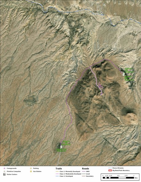Big Bend National Park Recreation Map Sub Unit 123 Preview 1