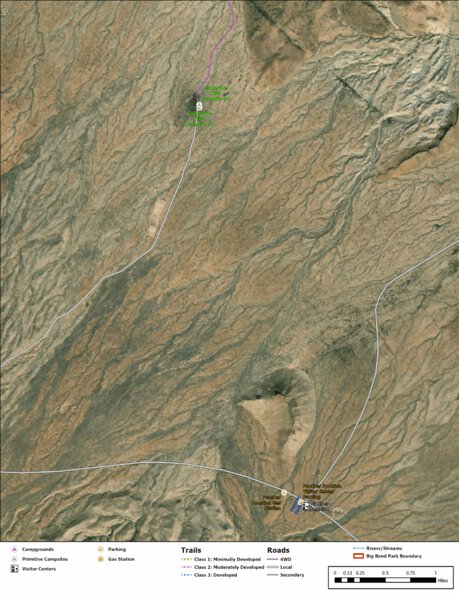 Big Bend National Park Recreation Map Sub Unit 118 Preview 1