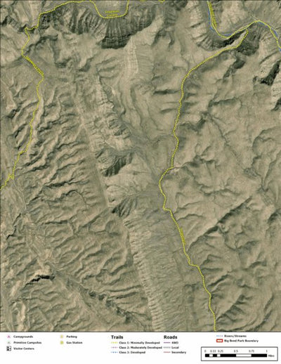 Big Bend National Park Recreation Map Sub Unit 122 Preview 1