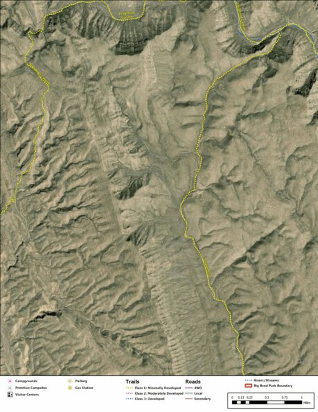 Big Bend National Park Recreation Map Sub Unit 122 Preview 1