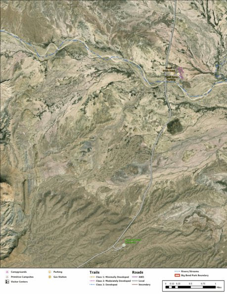 Big Bend National Park Recreation Map Sub Unit 130 Preview 1