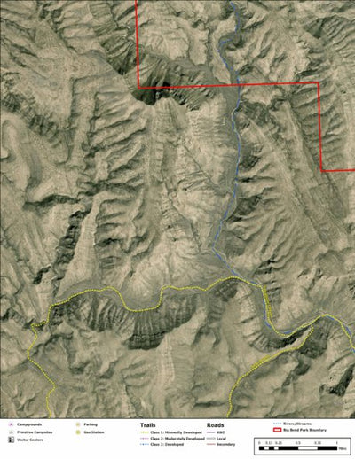 Big Bend National Park Recreation Map Sub Unit 128 Preview 1