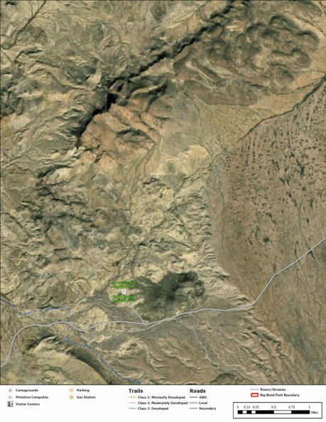 Big Bend National Park Recreation Map Sub Unit 109 Preview 1