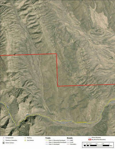 Big Bend National Park Recreation Map Sub Unit 134 Preview 1