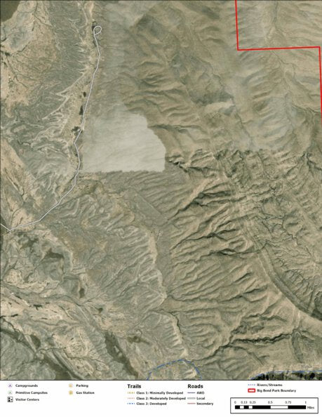 Big Bend National Park Recreation Map Sub Unit 138 Preview 1