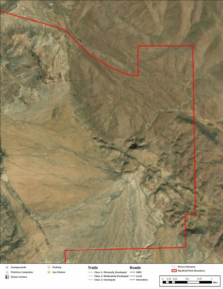 Big Bend National Park Recreation Map Sub Unit 135 Preview 1