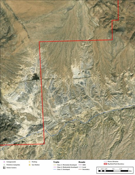 Big Bend National Park Recreation Map Sub Unit 139 Preview 1