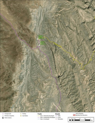 Big Bend National Park Recreation Map Sub Unit 115 Preview 1