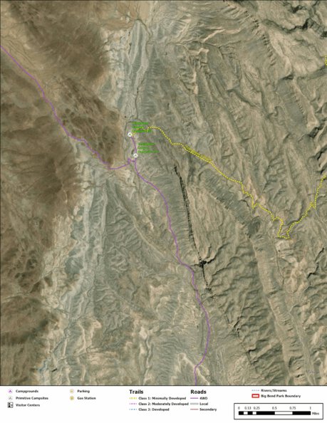 Big Bend National Park Recreation Map Sub Unit 115 Preview 1