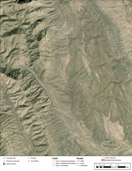 Big Bend National Park Recreation Map Sub Unit 137 Preview 1