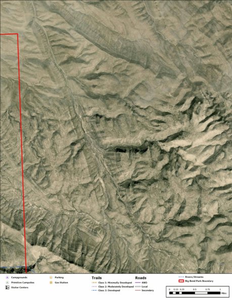 Big Bend National Park Recreation Map Sub Unit 145 Preview 1