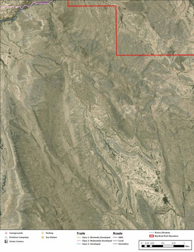 Big Bend National Park Recreation Map Sub Unit 153 Preview 1