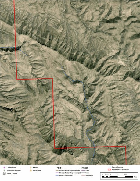 Big Bend National Park Recreation Map Sub Unit 131 Preview 1