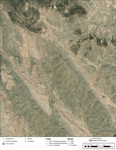 Big Bend National Park Recreation Map Sub Unit 155 Preview 1