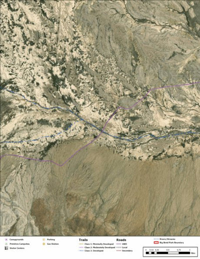 Big Bend National Park Recreation Map Sub Unit 158 Preview 1