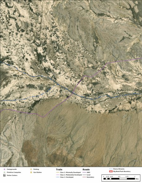 Big Bend National Park Recreation Map Sub Unit 158 Preview 1