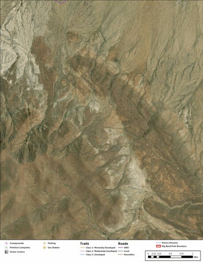 Big Bend National Park Recreation Map Sub Unit 152 Preview 1