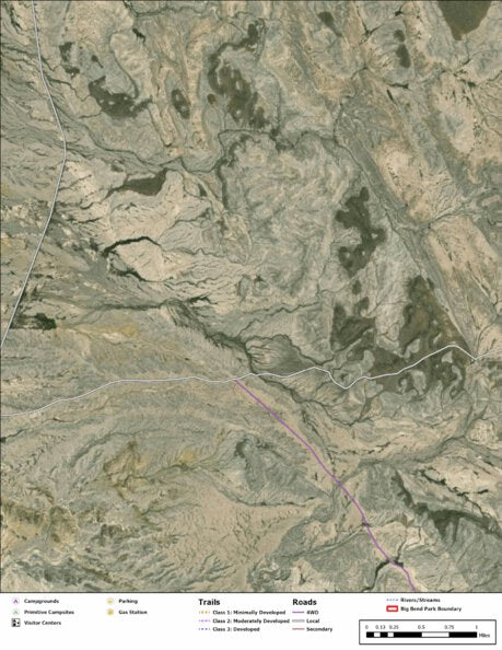 Big Bend National Park Recreation Map Sub Unit 151 Preview 1