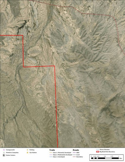 Big Bend National Park Recreation Map Sub Unit 160 Preview 1