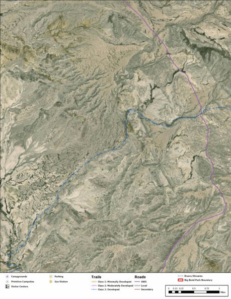 Big Bend National Park Recreation Map Sub Unit 136 Preview 1