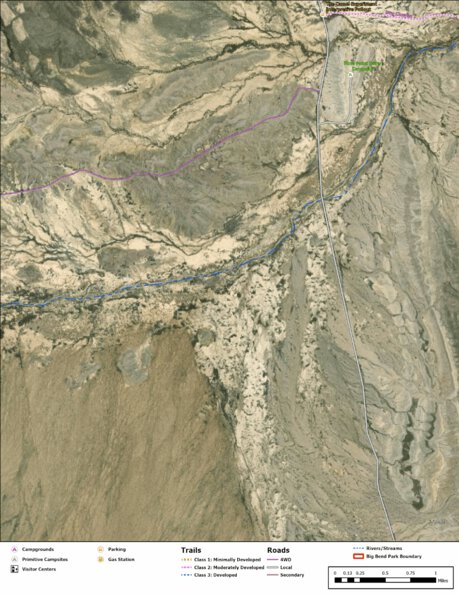Big Bend National Park Recreation Map Sub Unit 163 Preview 1