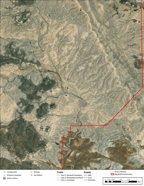 Big Bend National Park Recreation Map Sub Unit 164 Preview 1