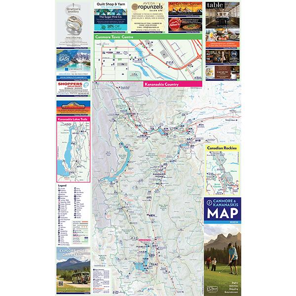 Canmore Townsite and Kananaskis Park Map 2024 by RMV Publications Ltd ...