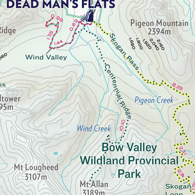 Canmore Townsite and Kananaskis Park Map 2024 Preview 2