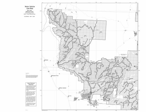 San Juan NF - Dolores RD Game Retrieval - MVUM Preview 1