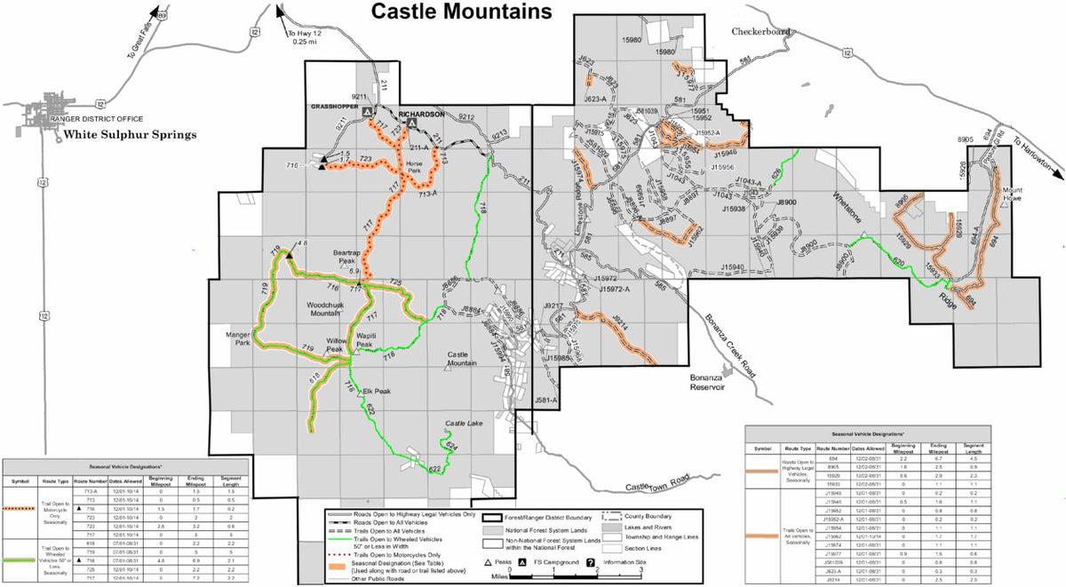 Castle Mountains Map by TimberX | Avenza Maps