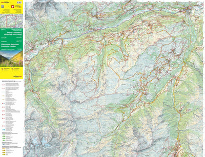 Obersaxen Mundaun Lumnezia–Greina, 1:25'000, Hiking Map Preview 1