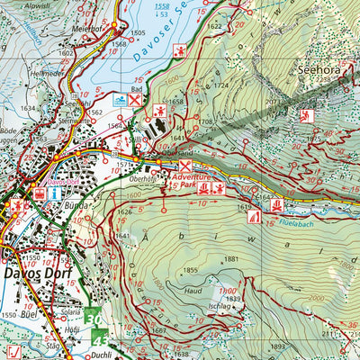 Davos Klosters, 1:25‘000, Hiking Map Preview 3