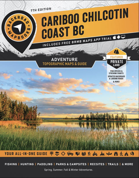 Lillooet Adventure Map - Cariboo Chilcotin Coast BC Topo (7th ed) Preview 1