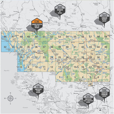 Backroad Mapbook Cariboo Chilcotin Coast British Columbia 7th edition (CCBC Map Bundle) Preview 2