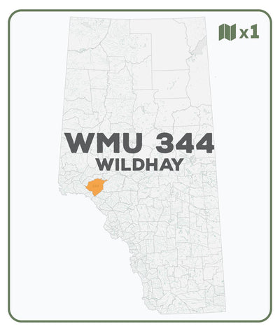 WMU 344 Wildhay – Alberta Hunting Topo Preview 1