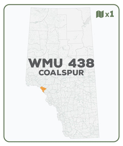 WMU 438 Coalspur – Alberta Hunting Topo Preview 1