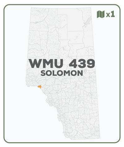 WMU 439 Solomon – Alberta Hunting Topo Preview 1